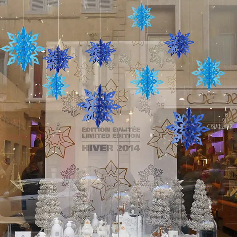 3D Snowflake Decorations for Winter Christmas Events - Image 4