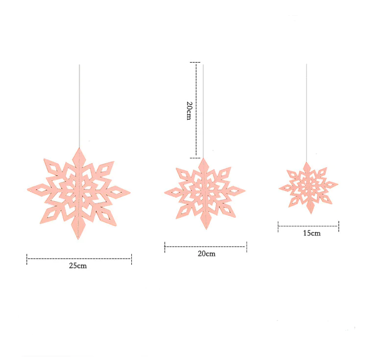 3D Snowflake Decorations for Winter Christmas Events - Image 5