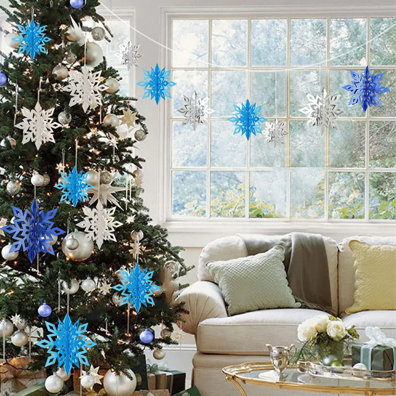 3D Snowflake Decorations for Winter Christmas Events - Image 7