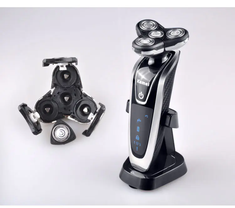 4-Blade Rechargeable Men's Shaver and Grooming Set - Image 2