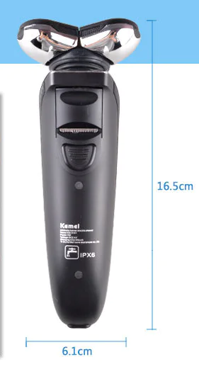 4-Blade Rechargeable Men's Shaver and Grooming Set - Image 5