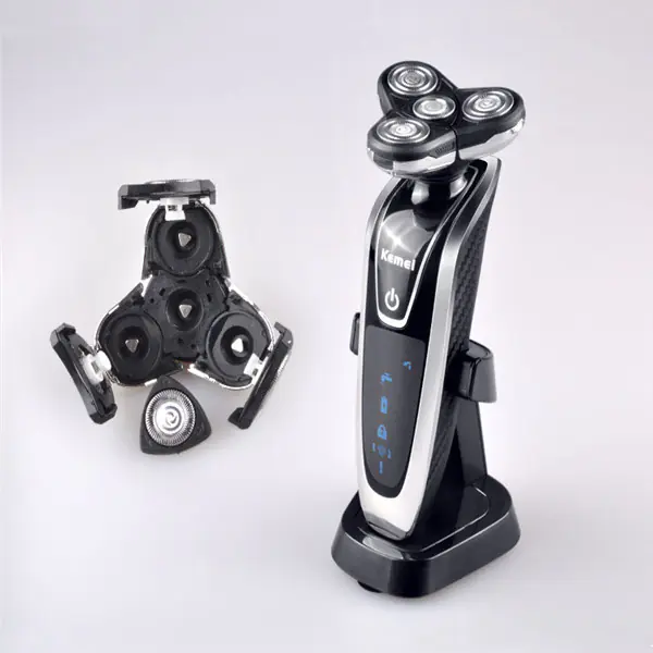 4-Blade Rechargeable Men's Shaver and Grooming Set - Image 6