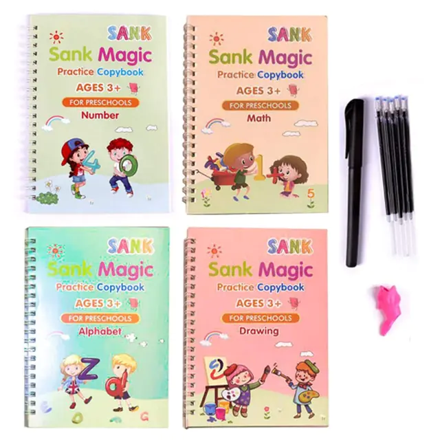 4 Books Pen Magic Copy Book - Image 11
