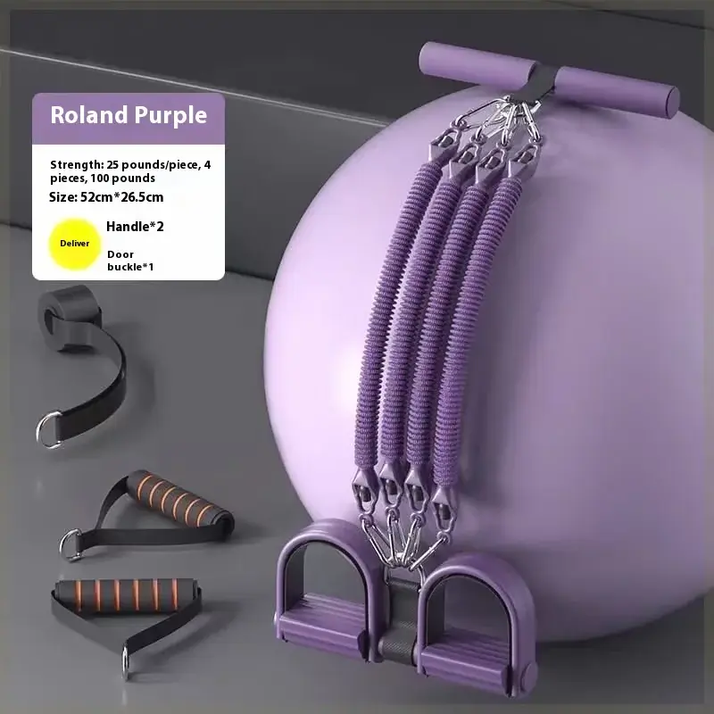 4-Strand Anti-Break Chest Expander with Foot Pedal - Image 10