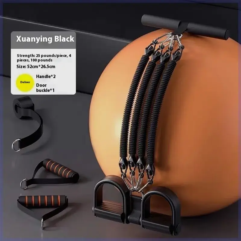 4-Strand Anti-Break Chest Expander with Foot Pedal - Image 11
