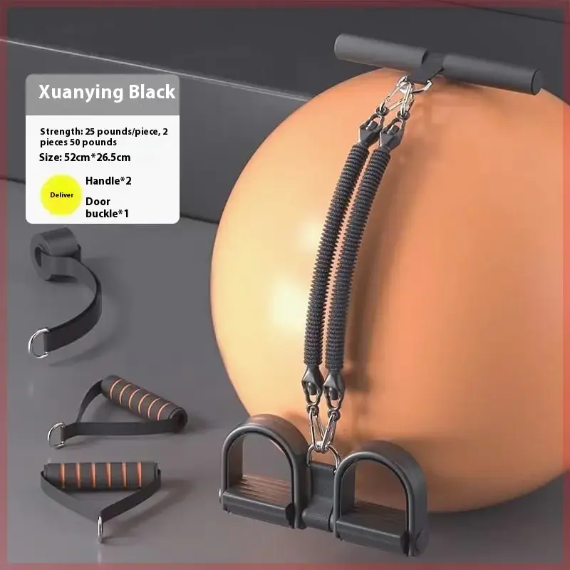 4-Strand Anti-Break Chest Expander with Foot Pedal - Image 8