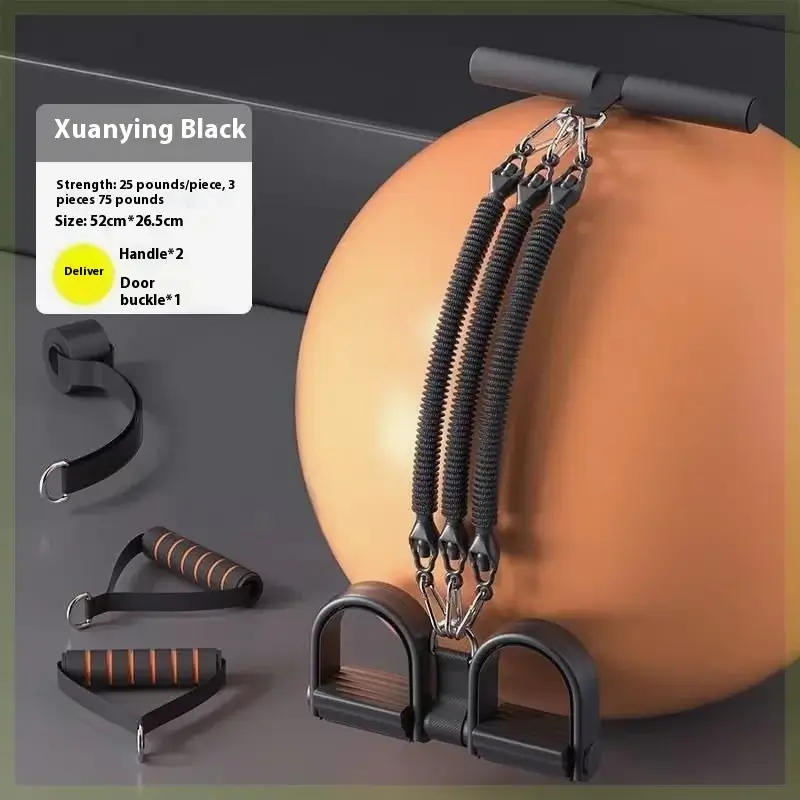 4-Strand Anti-Break Chest Expander with Foot Pedal - Image 9