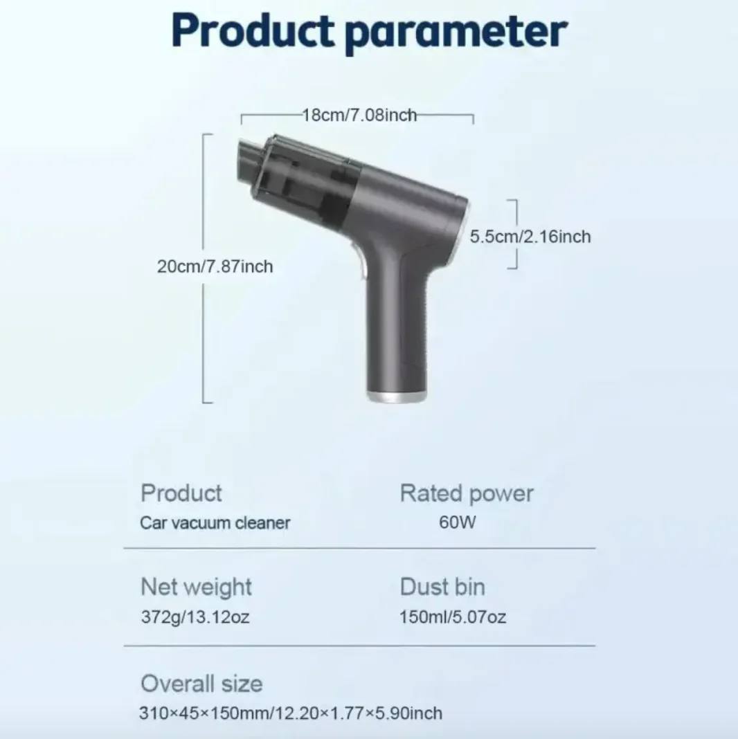 5-in-1 Cordless Car Vacuum Cleaner - Image 2
