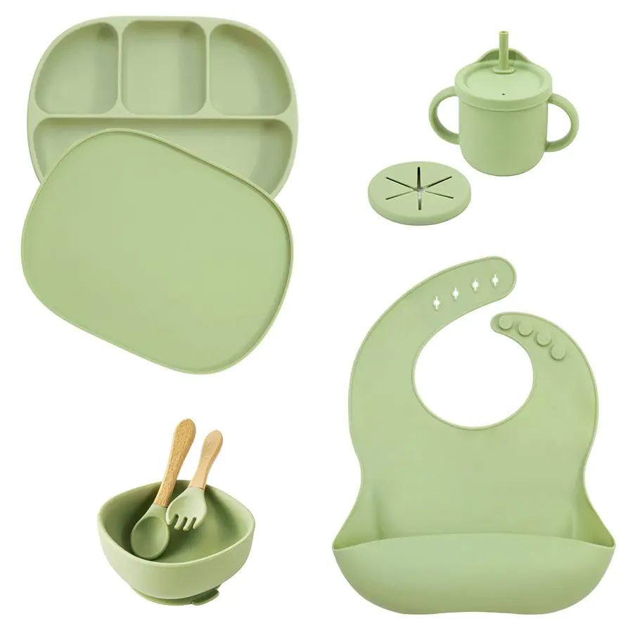 5Pcs/Set Silicone Children Tableware - Image 5