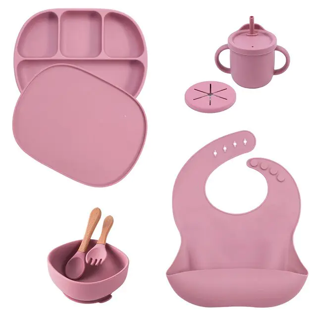 5Pcs/Set Silicone Children Tableware - Image 9