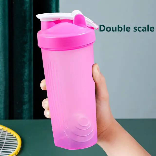 600ml Portable Protein Powder Shaker Bottle - Image 10