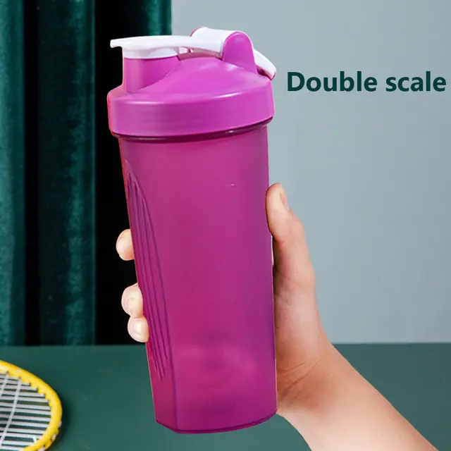 600ml Portable Protein Powder Shaker Bottle - Image 12