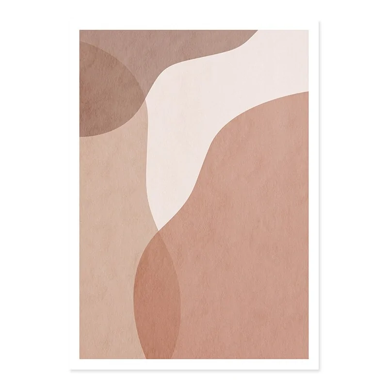 Abstract Beige Geometric Canvas Wall Art - Decorative Posters and Prints - Image 20