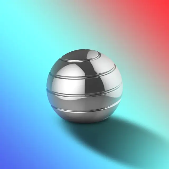 Adult Stress Relief Metal Toy Optical Illumination Rotary Gyro - Image 3