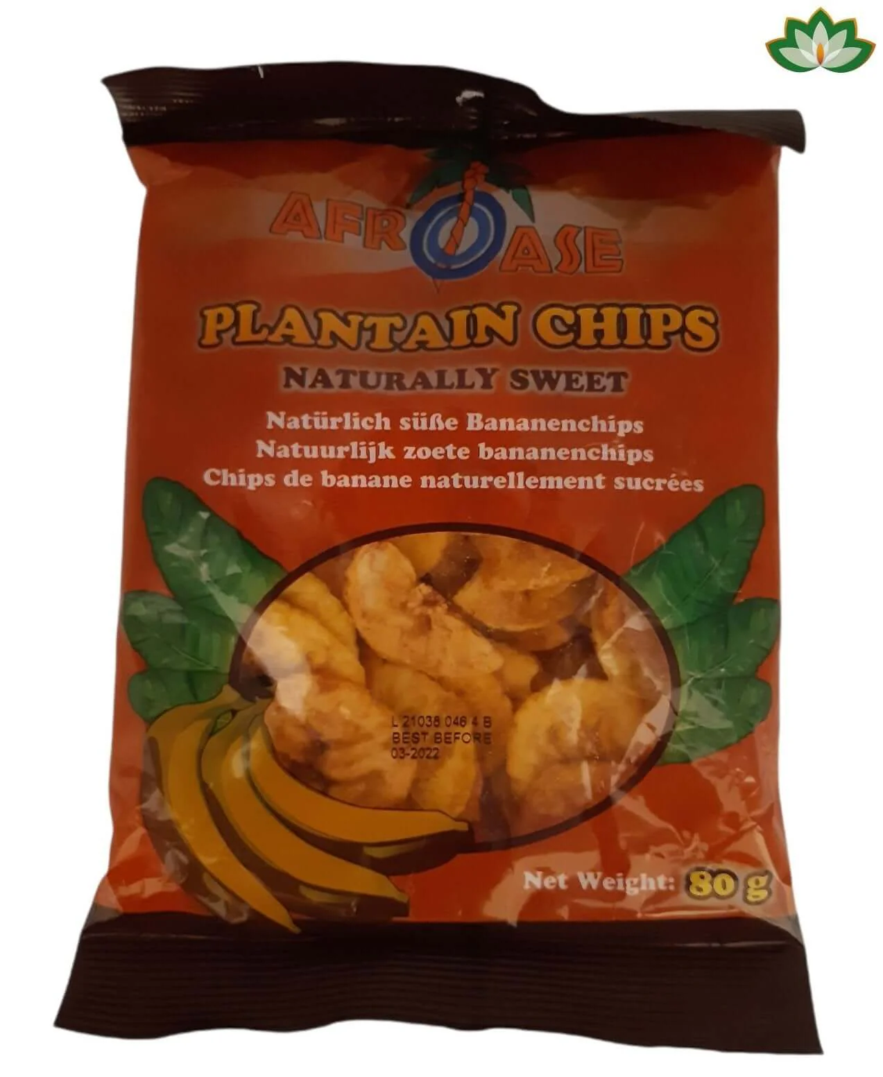 Tropical Gourmet Plantain Chips Naturally Sweet 80g