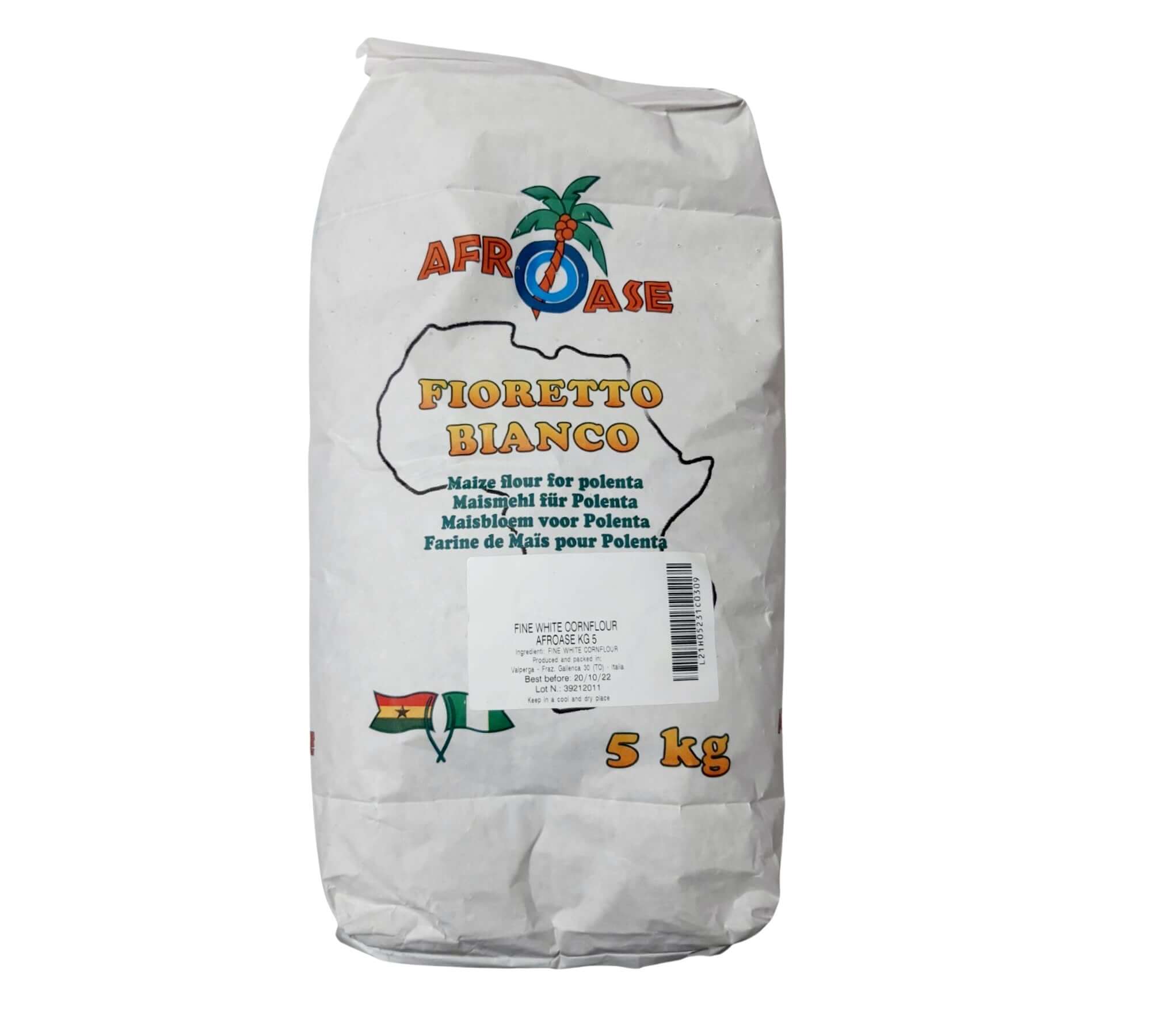 Afroase White Mais Mehl Fioretto Bianco (5 & 25 Kg)