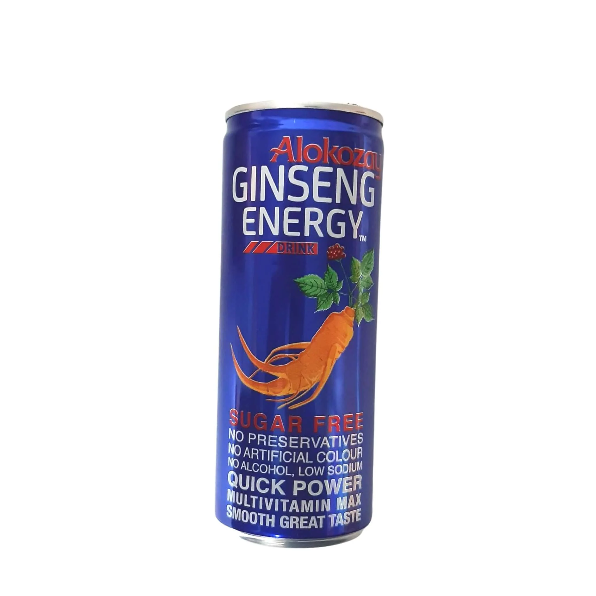 Alokozay Ginseng Energy Drink Sugar Free - 250ml