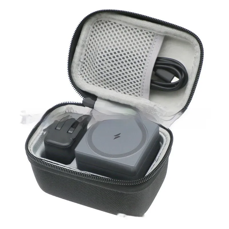 Anke Three-in-one Wireless Charger Storage Bag Magnetic Cube Base Portable Protective - Image 3