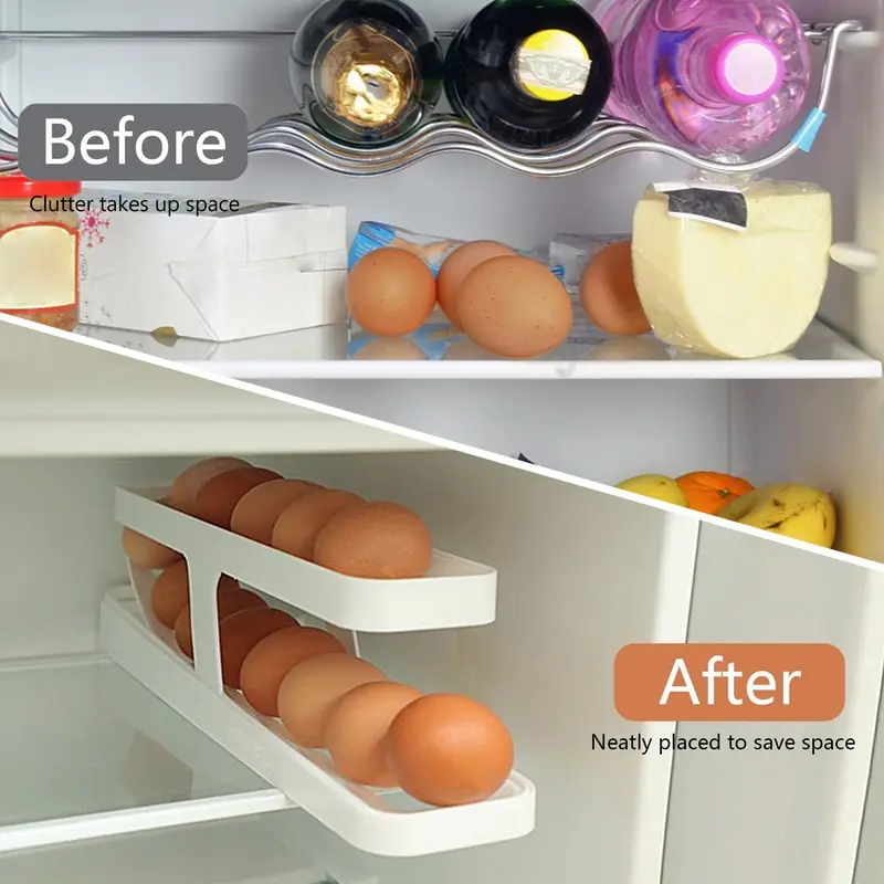 Automatic Scrolling Egg Rack Holder Storage Box - Image 2