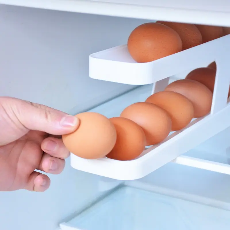 Automatic Scrolling Egg Rack Holder Storage Box - Image 3