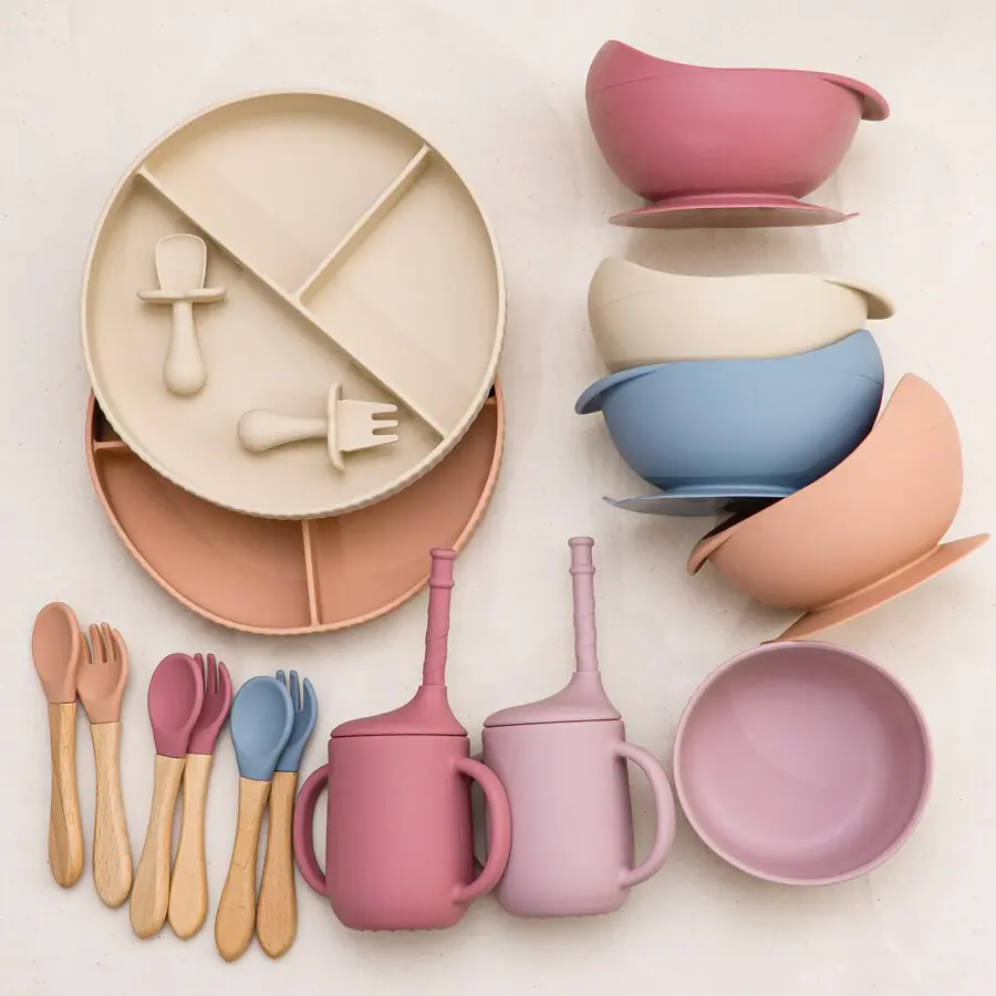 Baby Weaning Solid Food Plate Bowl Set - Image 2