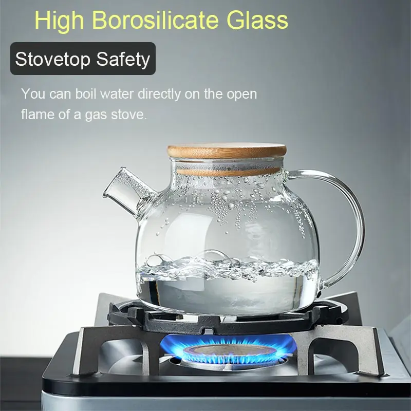 Big Heat Resistant Glass Teapot - Image 3
