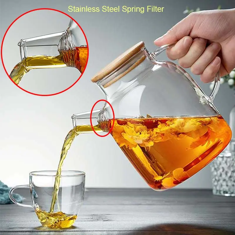 Big Heat Resistant Glass Teapot - Image 5