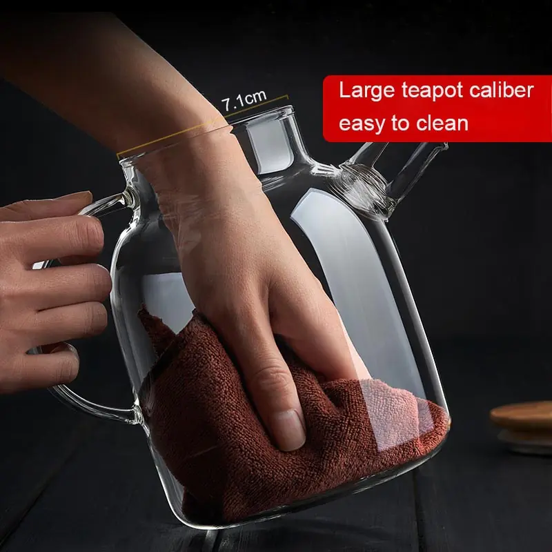 Big Heat Resistant Glass Teapot - Image 6