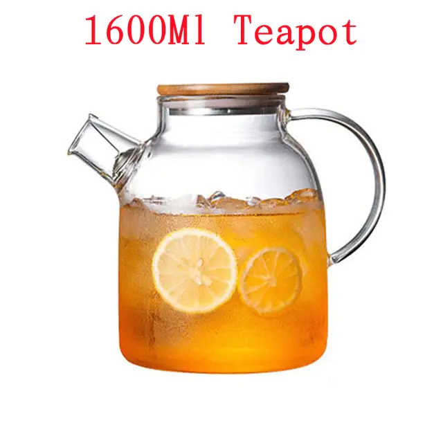 Big Heat Resistant Glass Teapot - Image 7