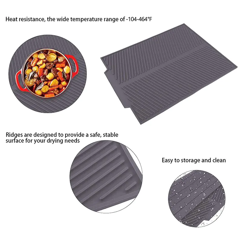 Big Silicone Dish Drying Mat - Image 2
