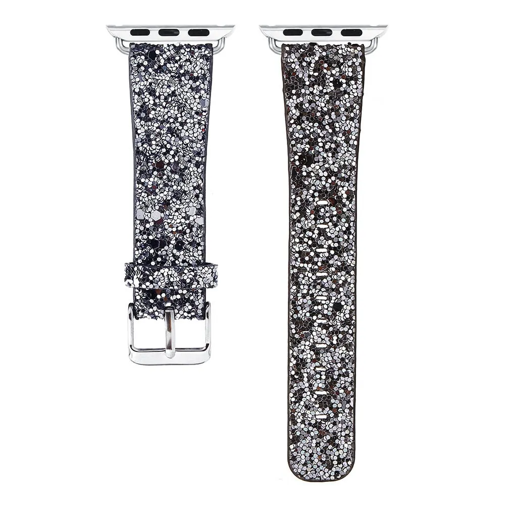 Bling Leather Band for Apple Watch: Series 6, SE, 5/4/3 - Image 16