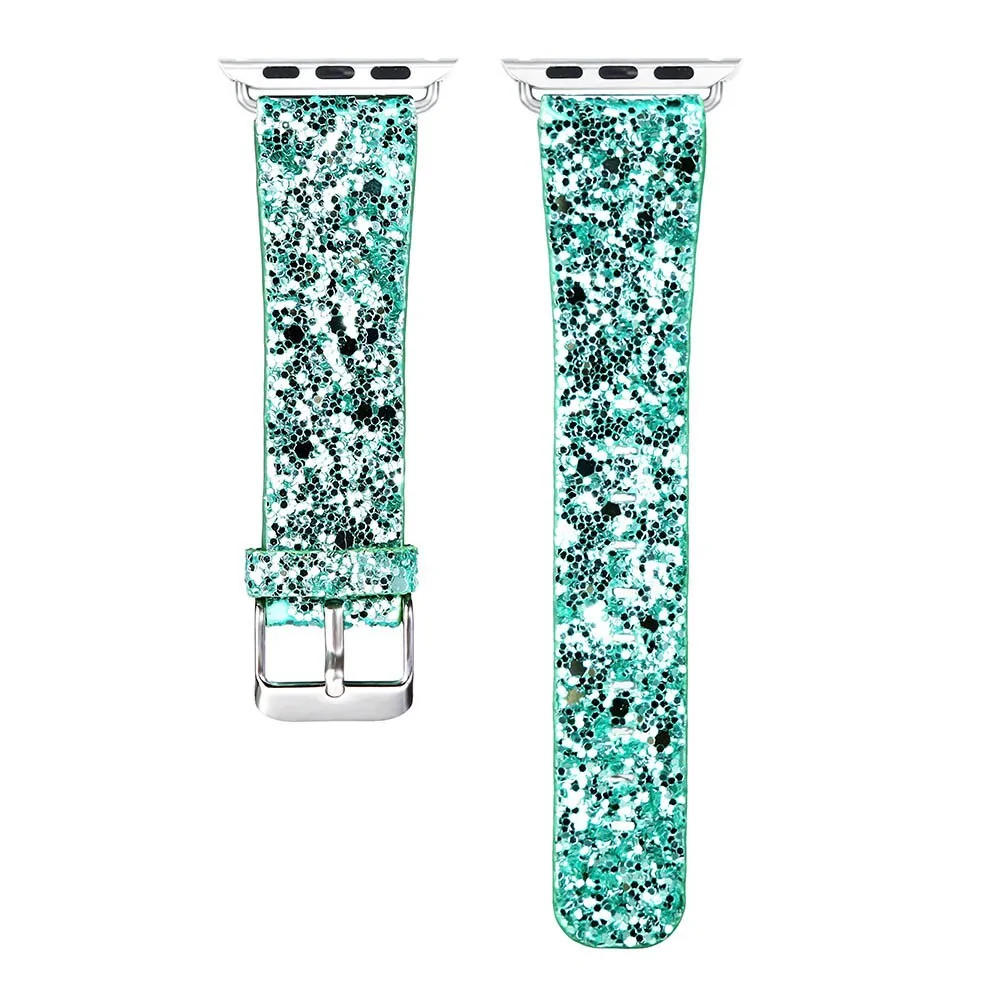 Bling Leather Band for Apple Watch: Series 6, SE, 5/4/3 - Image 21