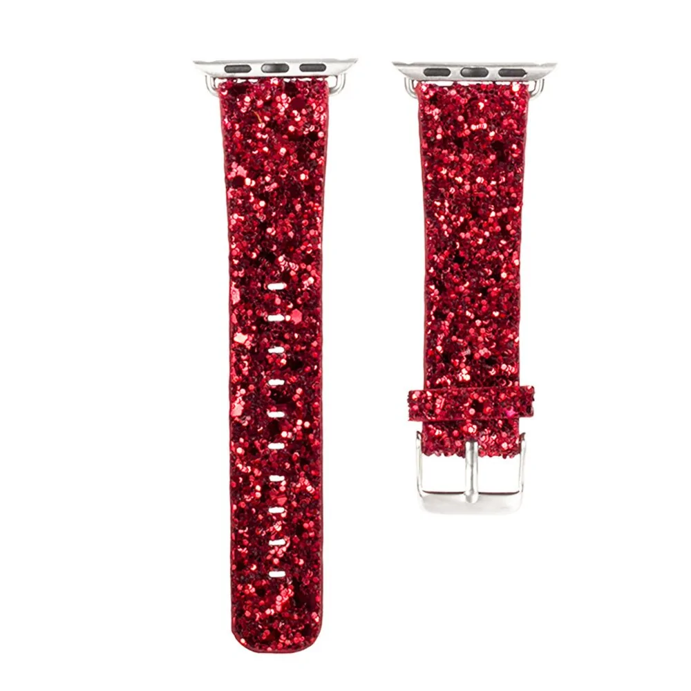 Bling Leather Band for Apple Watch: Series 6, SE, 5/4/3 - Image 27