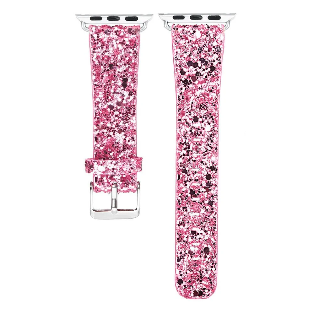 Bling Leather Band for Apple Watch: Series 6, SE, 5/4/3 - Image 29