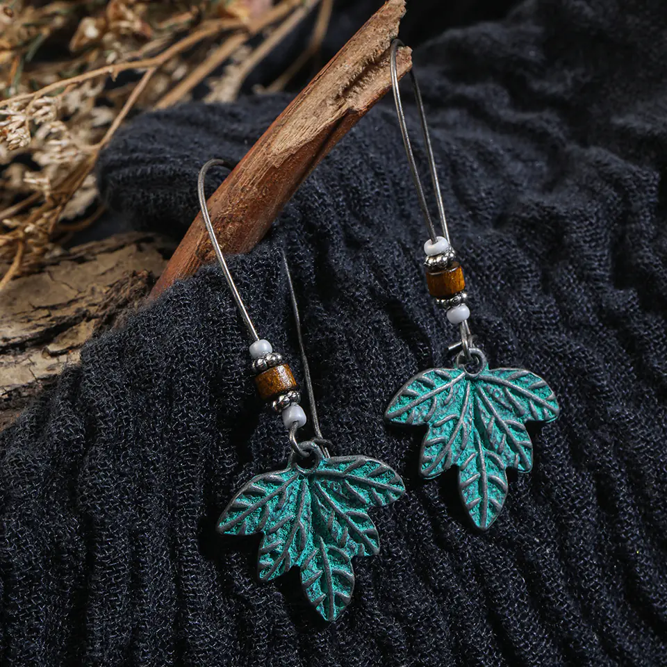 Bohemian Alloy Long Earrings - Vintage Style Wholesale - Image 3