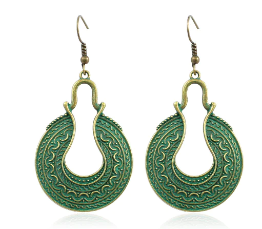 Bohemian Alloy Long Earrings - Vintage Style Wholesale - Image 5