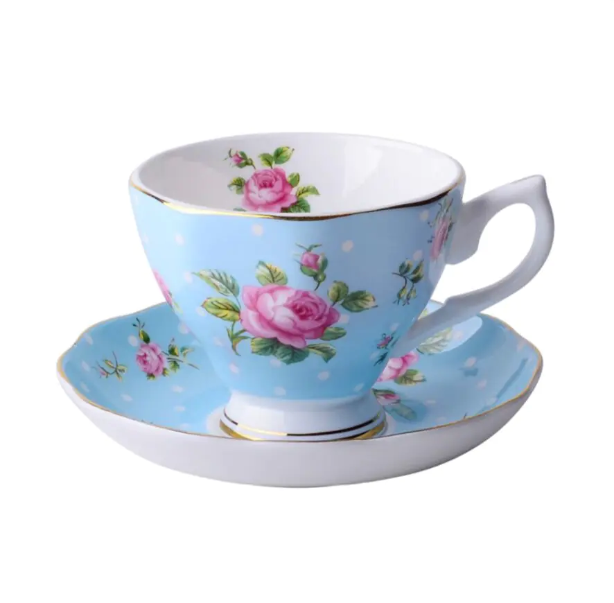 Bone China Coffee Cup Set - Image 4