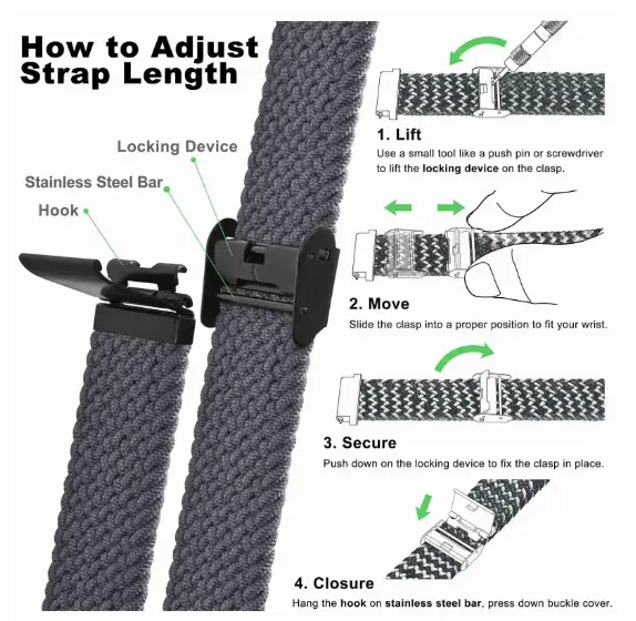Braided Nylon Watch Band - Image 4