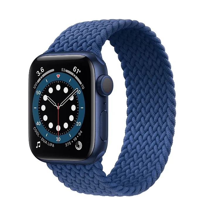Braided Solo Loop Nylon Band for Apple Watch Series 3-6 & SE (Sizes: 44mm, 40mm, 38mm, 42mm) - Image 12