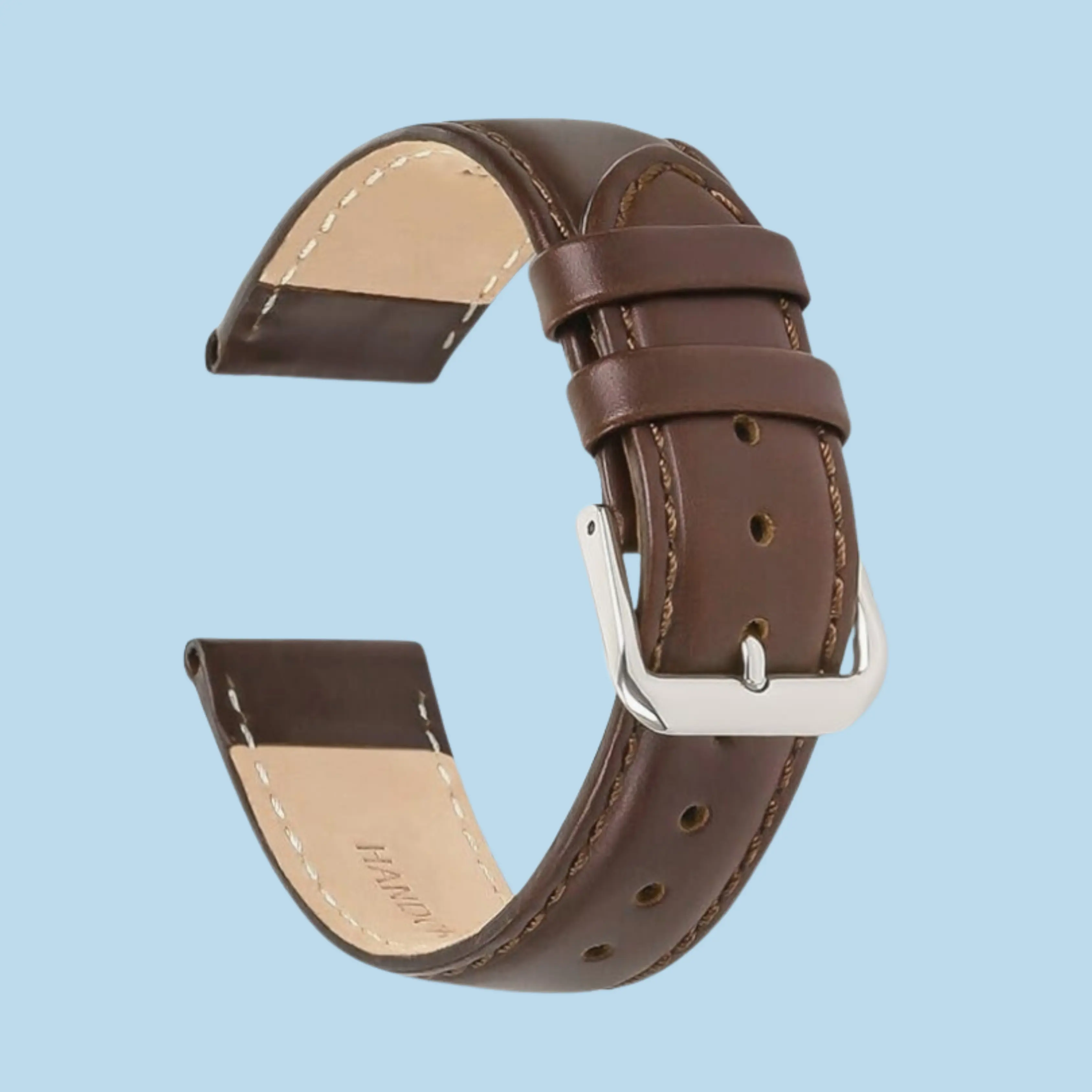 Brown Leather Watch Band - Image 2