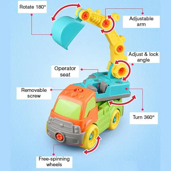 Build Your Own Toy Construction Vehicles - Image 7