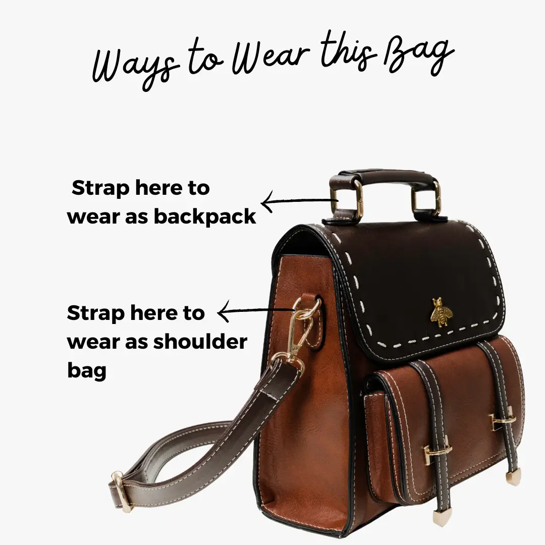 Bumblebee Leather Backpack - Image 27