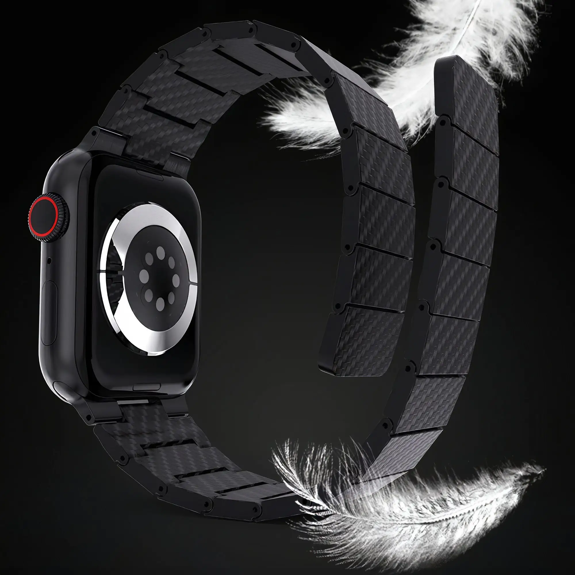Carbon Fiber Magnetic Link Band for Apple Watch - Image 5