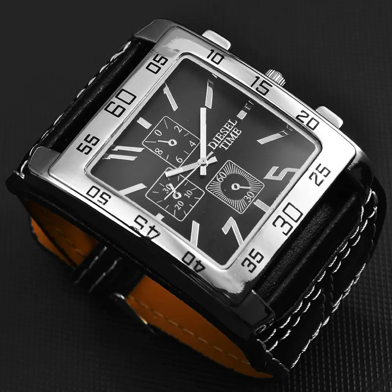 Casual Military Square Dial Watch for Men - Image 3