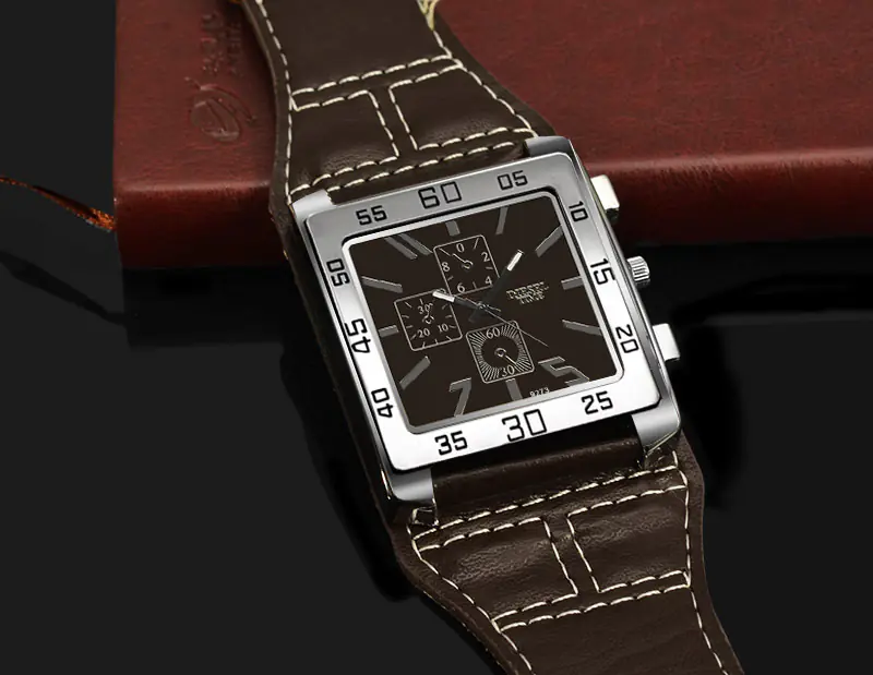 Casual Military Square Dial Watch for Men - Image 5