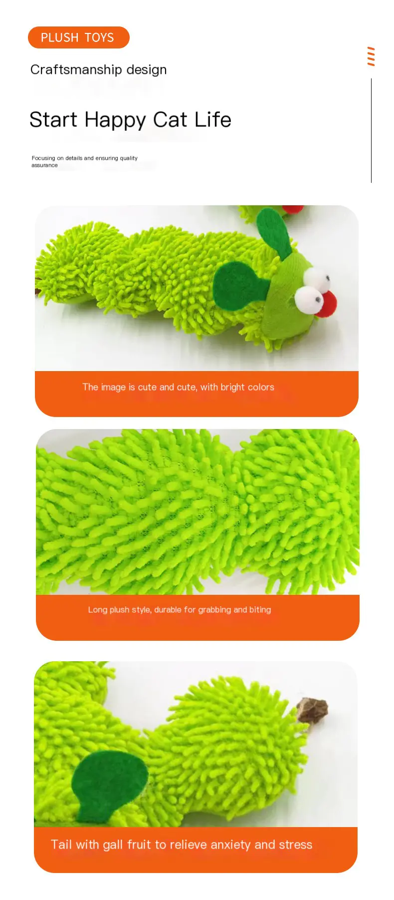 Catnip Caterpillar Toy - Image 3