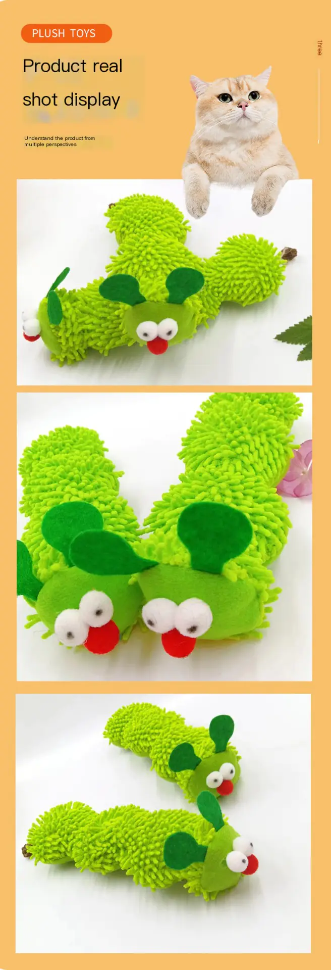 Catnip Caterpillar Toy - Image 4