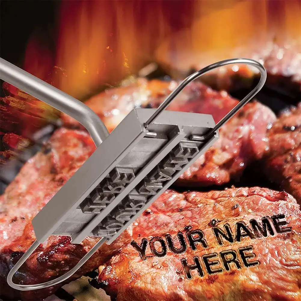 Changeable Letters DIY Barbecue Letter Printed Steak Tool - Image 6