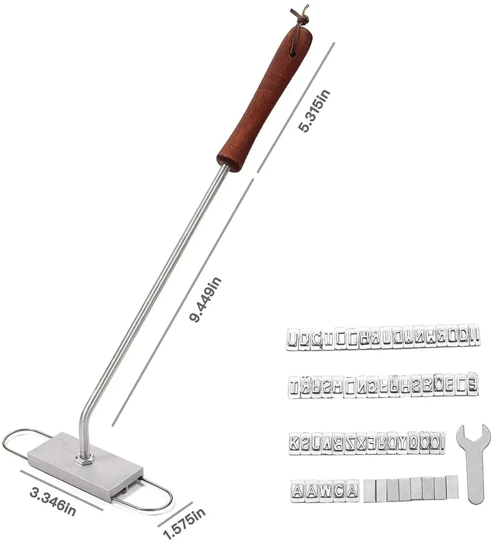 Changeable Letters DIY Barbecue Letter Printed Steak Tool - Image 7