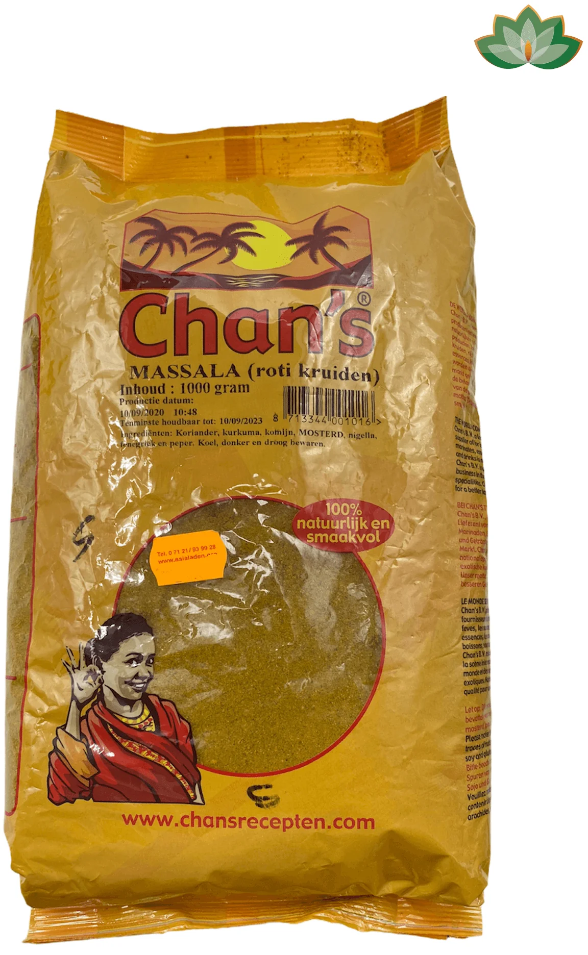 Chan's Massala (Roti Kruiden) 1Kg